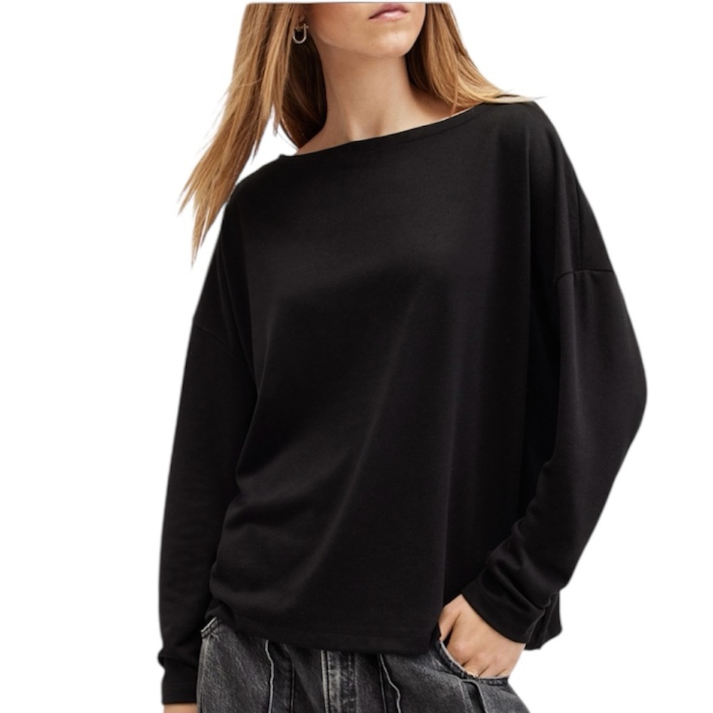 NWT AllSaints Black Rita Tee - Sz XS